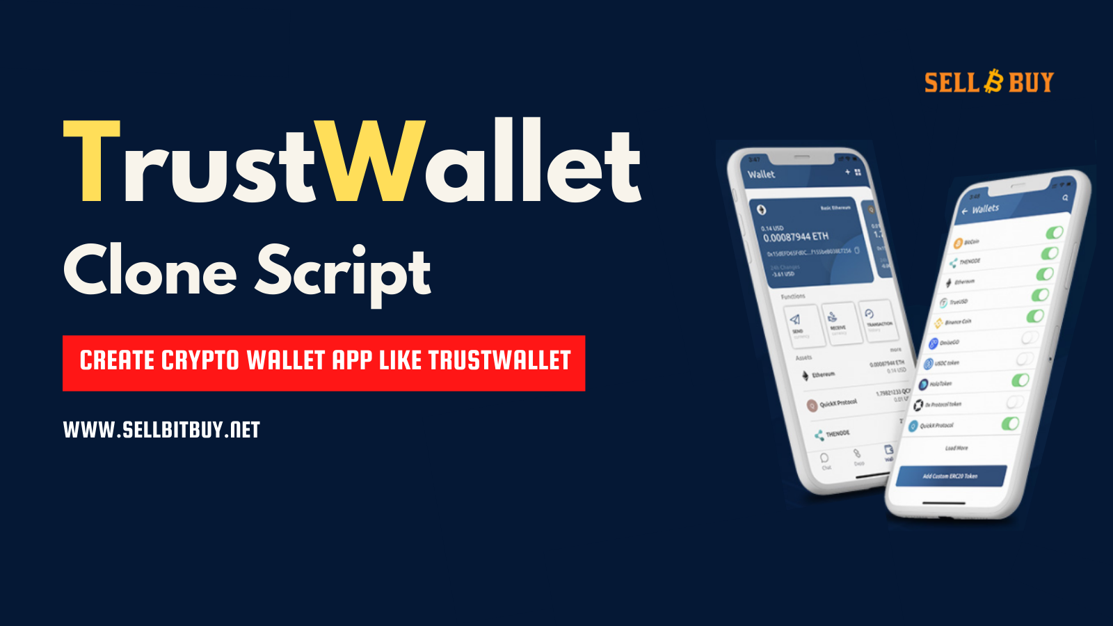 TrustWallet Clone Script - A Solution To Create Crypto Wallet App Like TrustWallet